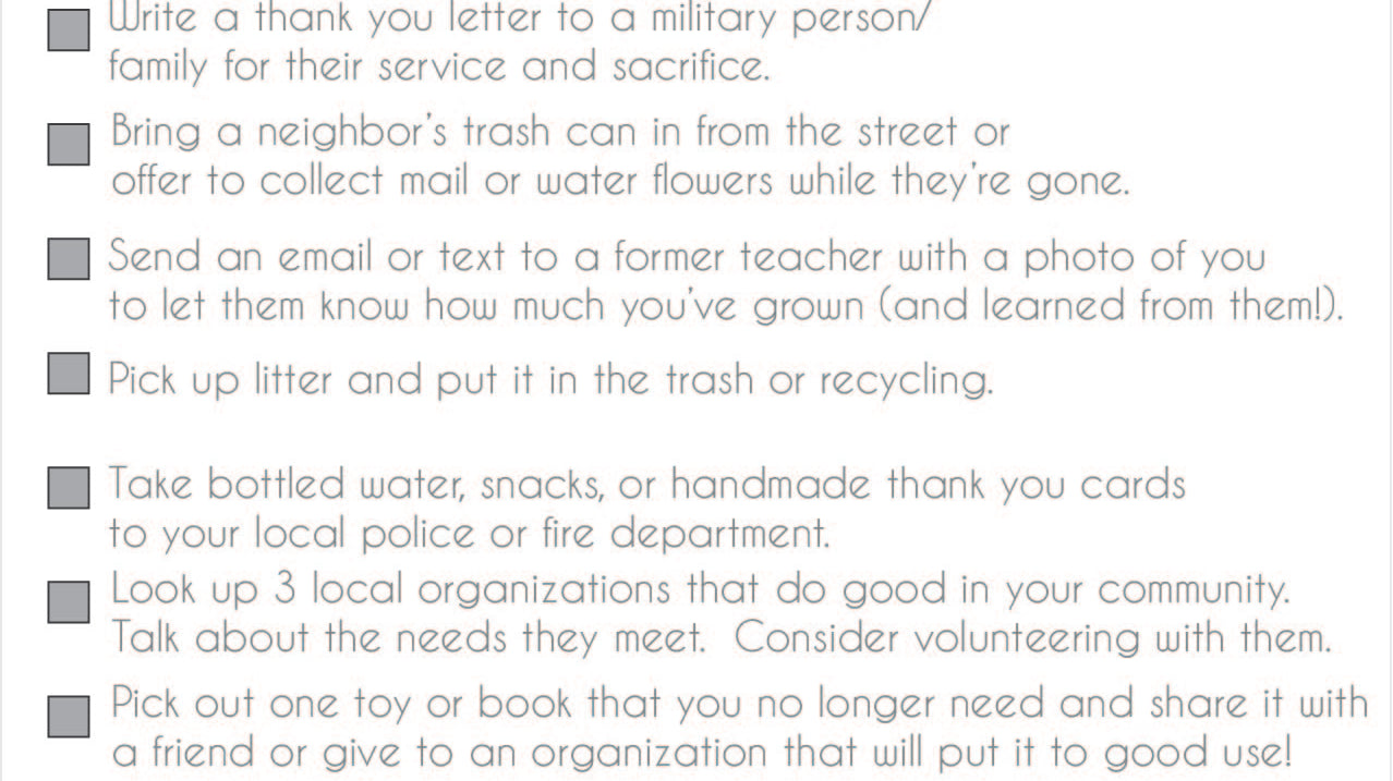 Not-So-Random Acts of Kindness