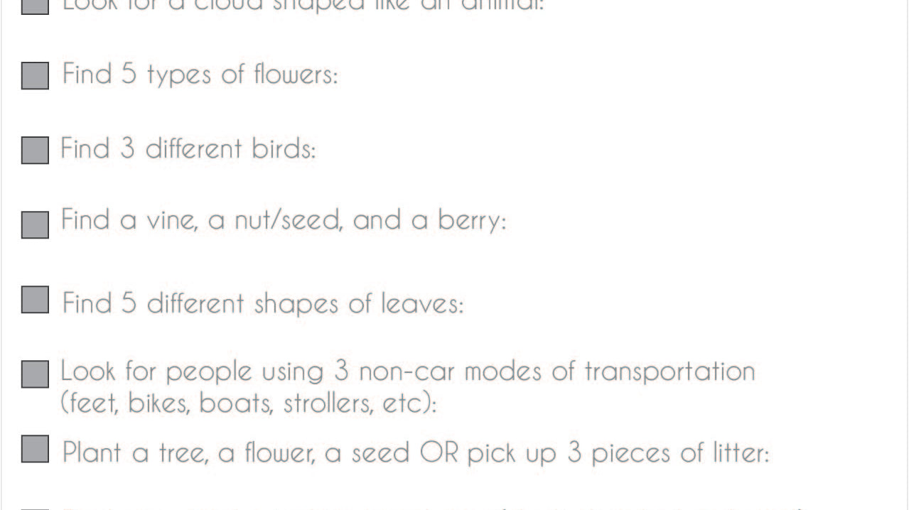 Nature Scavenger Hunt!