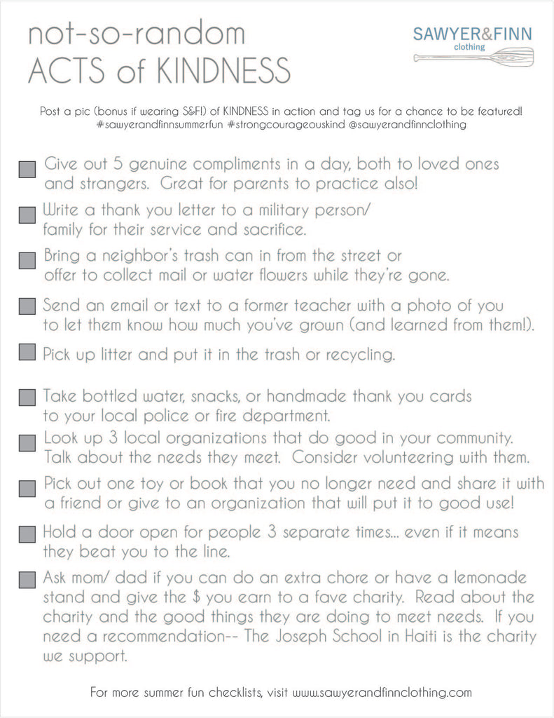 Not-So-Random Acts of Kindness