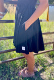 The MAMA Thatcher Everyday Dress in Noir