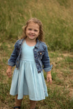 The Thatcher Everyday Dress in Blue Mist