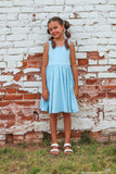 The Thatcher Everyday Dress in Blue Mist