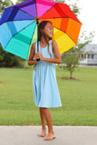 The Thatcher Everyday Dress in Blue Mist