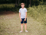 Sky Stripe Tab Tee