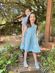 The Thatcher Everyday Dress in Blue Mist
