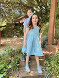 The Thatcher Everyday Dress in Blue Mist