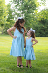 The Thatcher Everyday Dress in Blue Mist