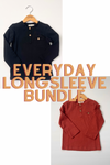 Black/Terracotta Everyday Long Sleeve Shirt BUNDLE