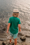 NEW! Jungle Green Tab Tee