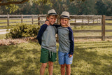 Honors Blue Take-a-Hike Drawstring Shorts