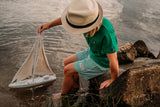NEW! Cabana Stripe (Green) Adventure Swim Shorts