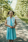 The Thatcher Everyday Dress in Blue Mist