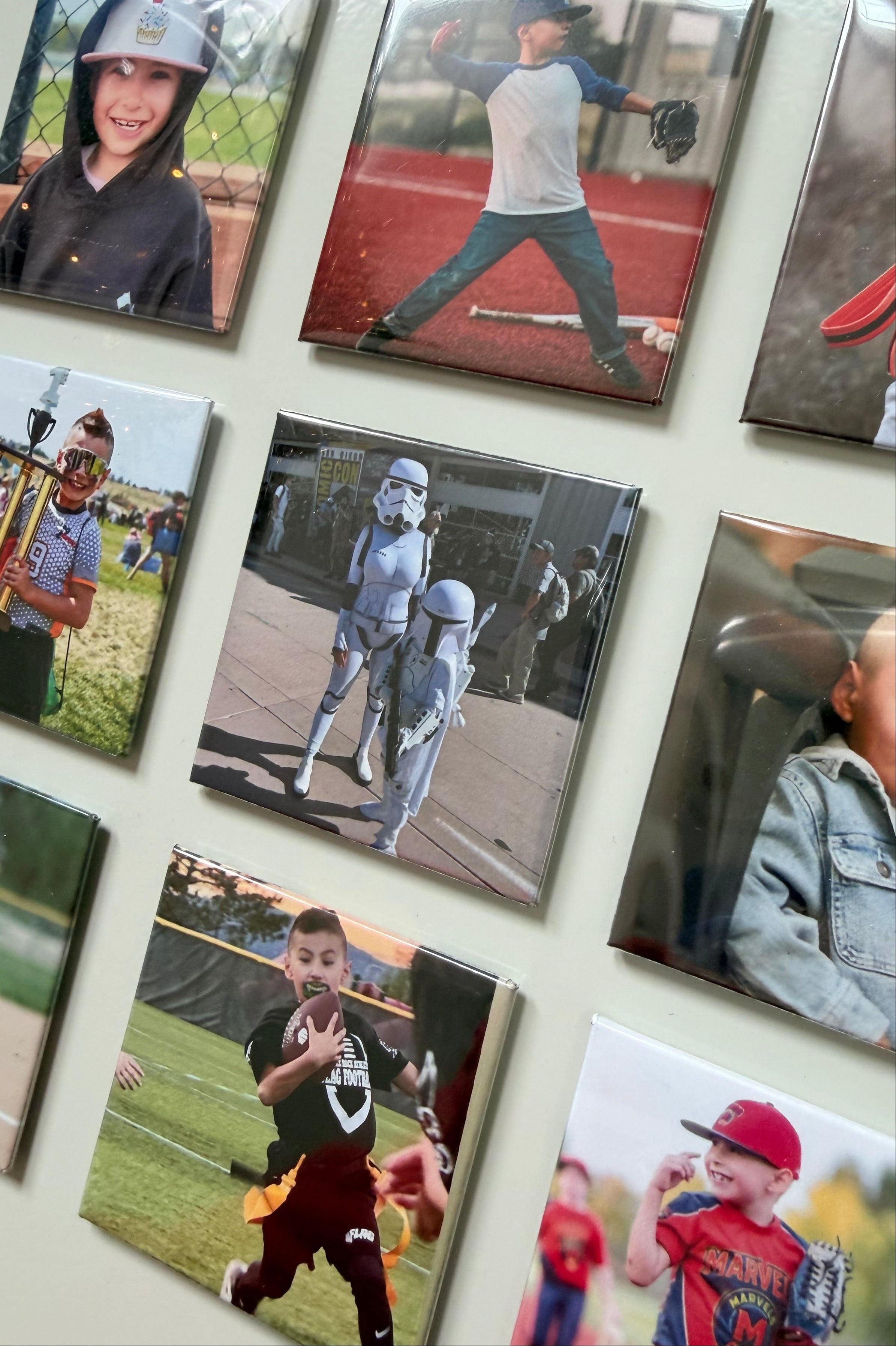 Set of 9 custom photo magnets