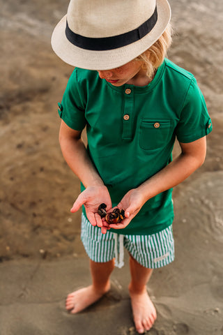 NEW! Jungle Green Tab Tee