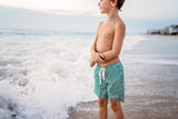 NEW! Cabana Stripe (Green) Adventure Swim Shorts