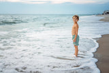 NEW! Cabana Stripe (Green) Adventure Swim Shorts