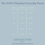 The MAMA Thatcher Everyday Dress in Noir