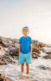 Super Teal Gingham Adventure Swim Shorts