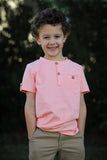 Peach Tab Tee