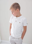 Soft White Tab Tee