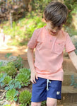 Peach Tab Tee