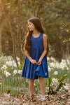 The Thatcher Everyday Dress in Blue